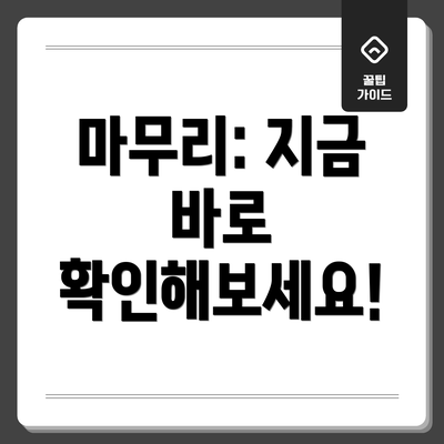 마무리: 지금 바로 확인해보세요!