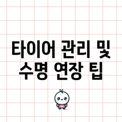 타이어 관리 및 수명 연장 팁