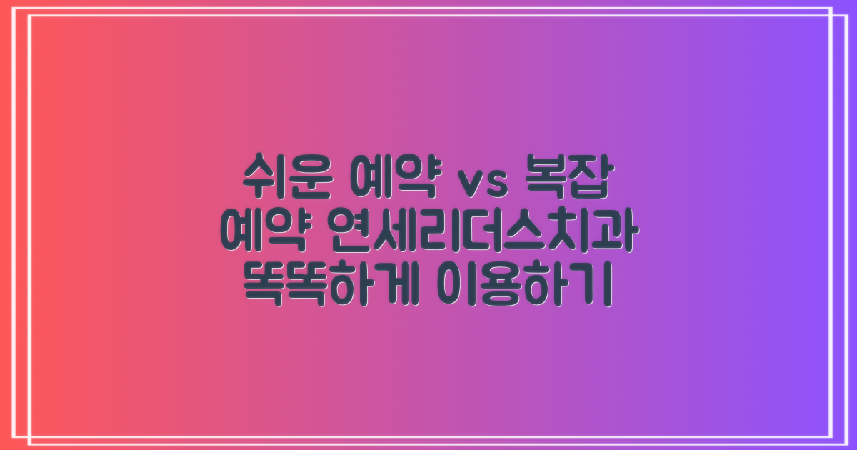 쉬운 예약 vs 복잡한 예약: 고양시 연세리더스치과의원, 똑똑하게 이용하기