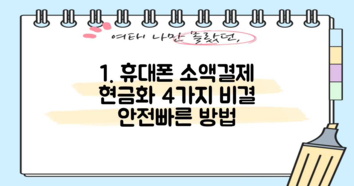 4가지 휴대폰 소액결제 상품권 현금화 방법: 안전하고 빠르게 현금화하는 비결