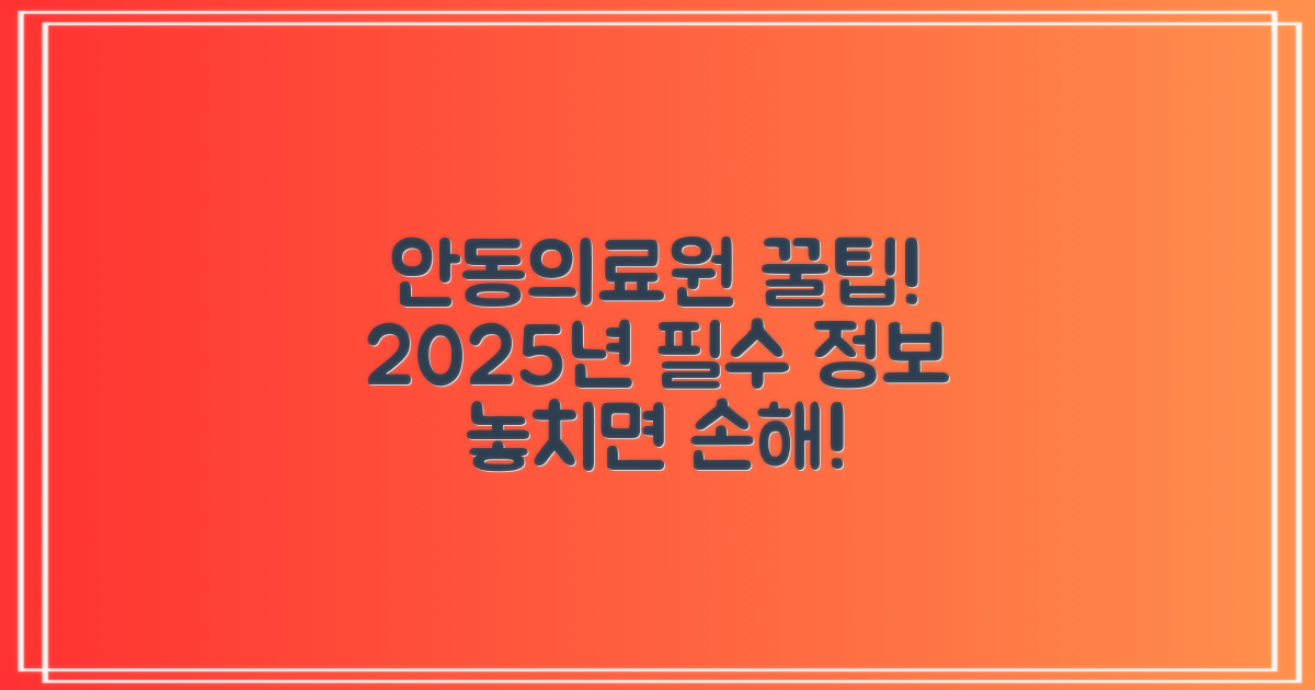 2025년, 안동의료원 이용 꿀팁?