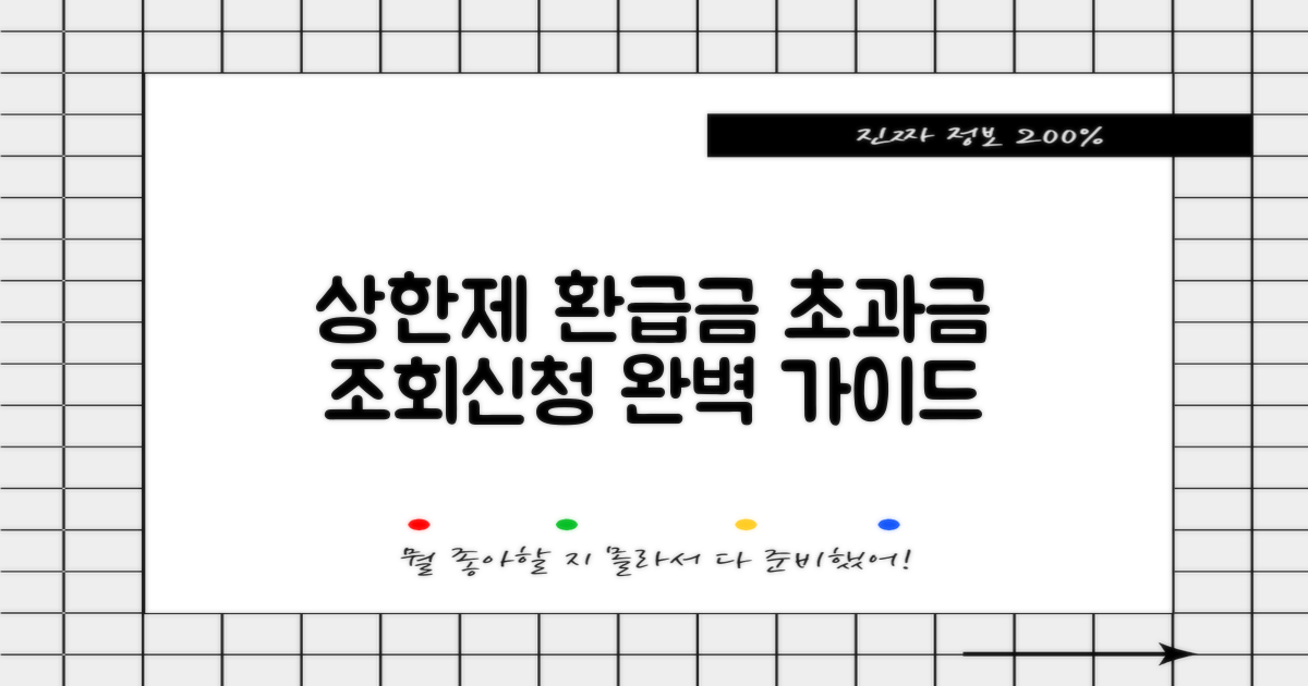 상한제 사후환급금 초과금 조회 및 신청 방법 완벽 가이드