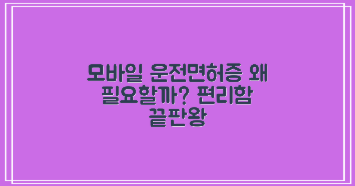 모바일 운전면허증, 왜 필요할까?