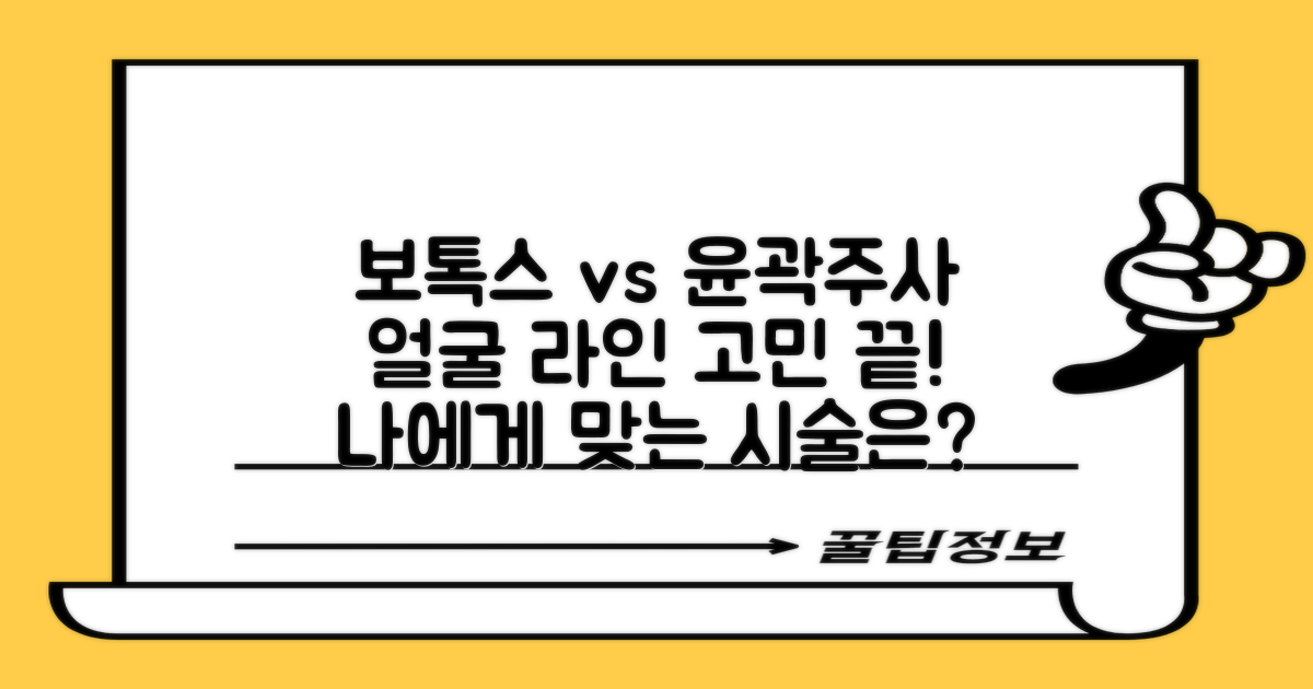 얼굴 라인 고민, 보톡스와 윤곽주사 중 당신의 선택은?