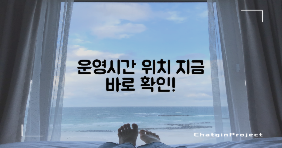 운영시간과 정확한 위치는?