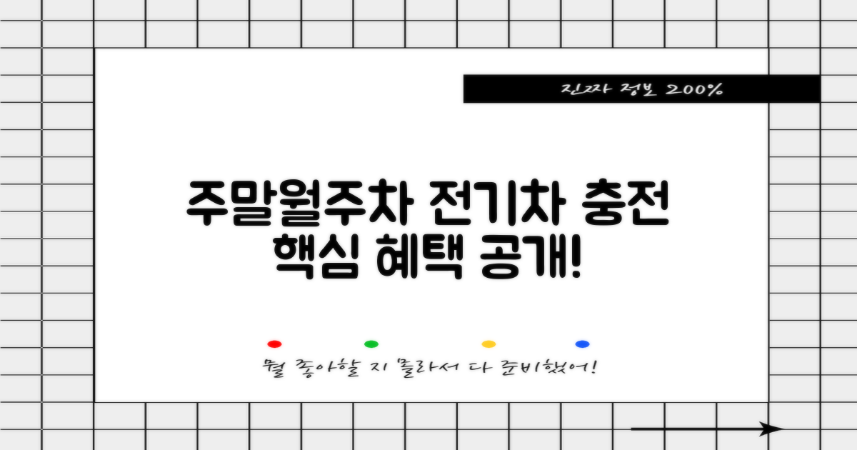 전기차 충전, 주말과 월주차 혜택은?