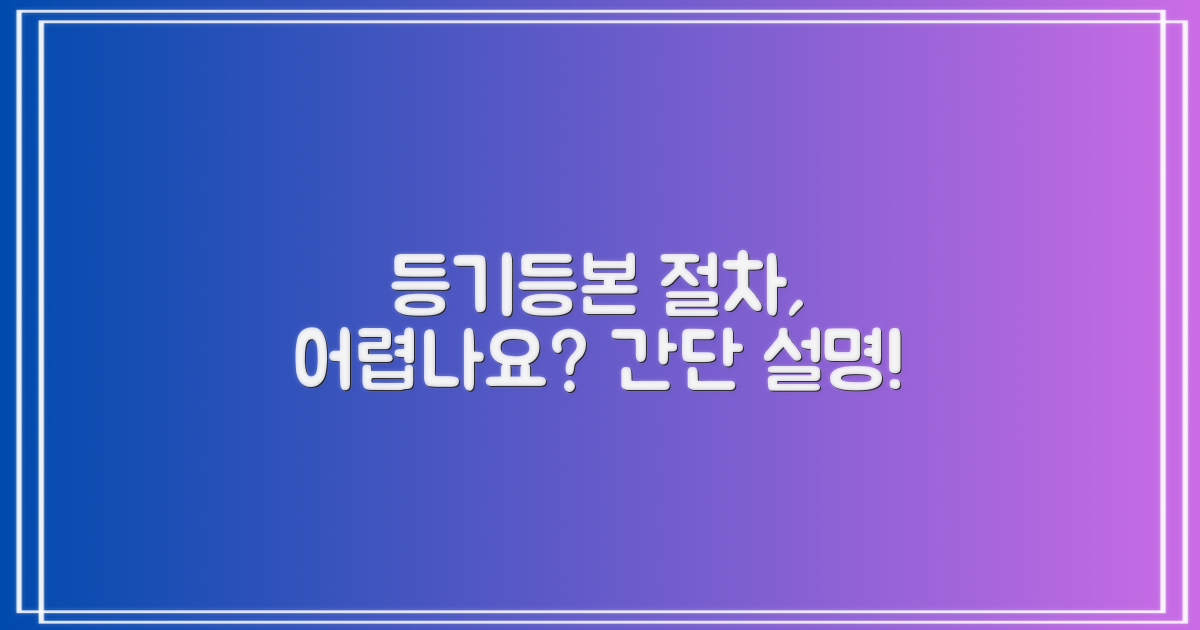 등기/등본, 복잡한 절차는?