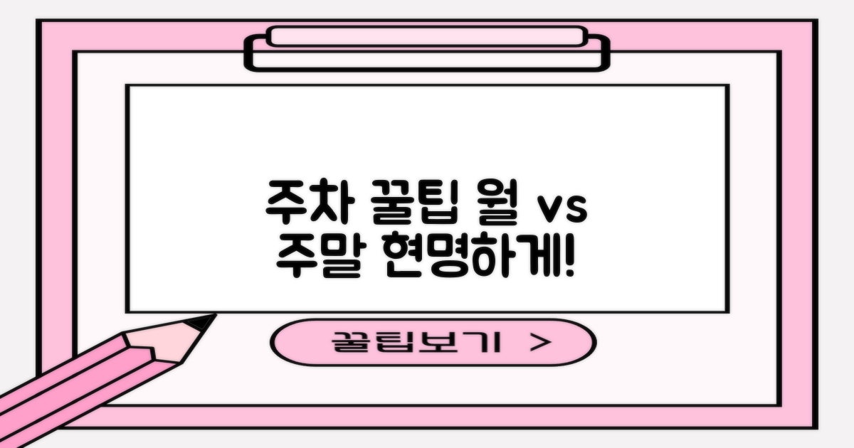 본부 실내주차장: 월주차 vs. 주말 주차, 똑똑하게 이용하기
