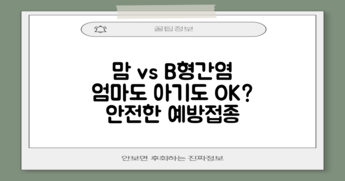 임산부 B형간염 예방접종, 태아에게 안전할까?