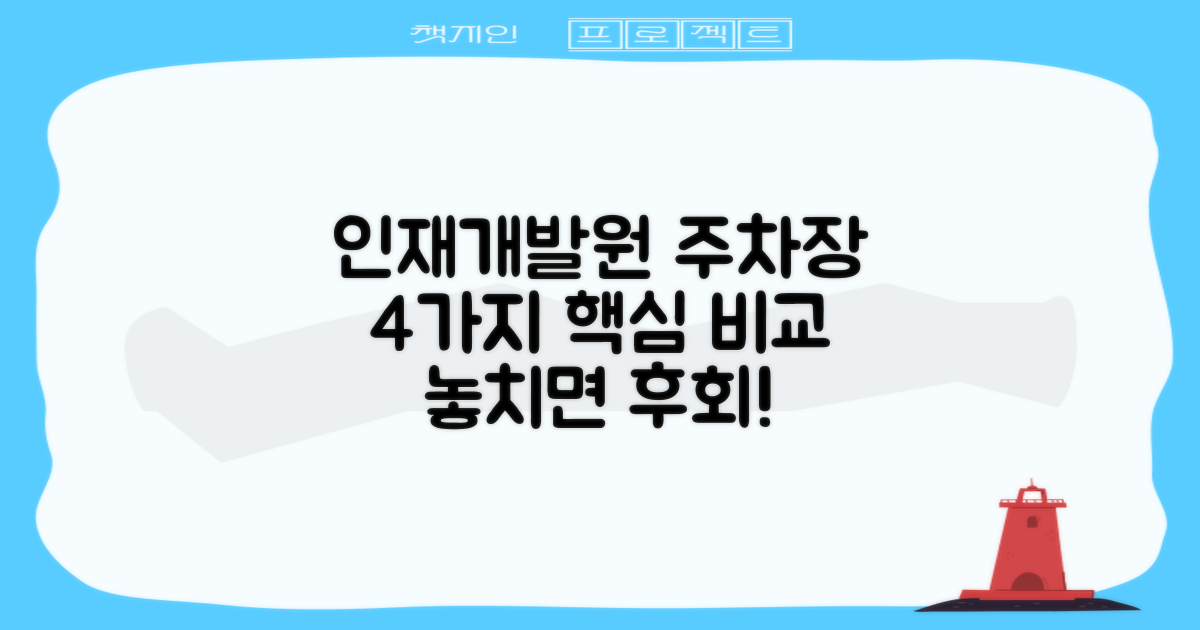 인재개발원 부설주차장: 4가지 핵심 이용 안내 비교 분석