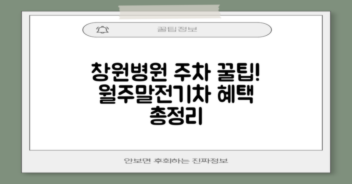 창원병원 주차장: 월주차, 주말, 전기차 혜택 총정리