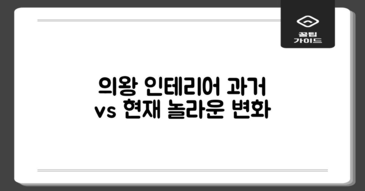 의왕 인테리어, 과거와 현재의 변화