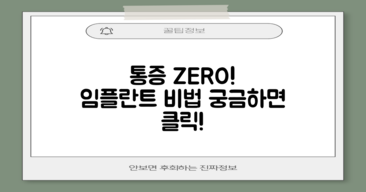 통증 줄이는 임플란트, 비법은?