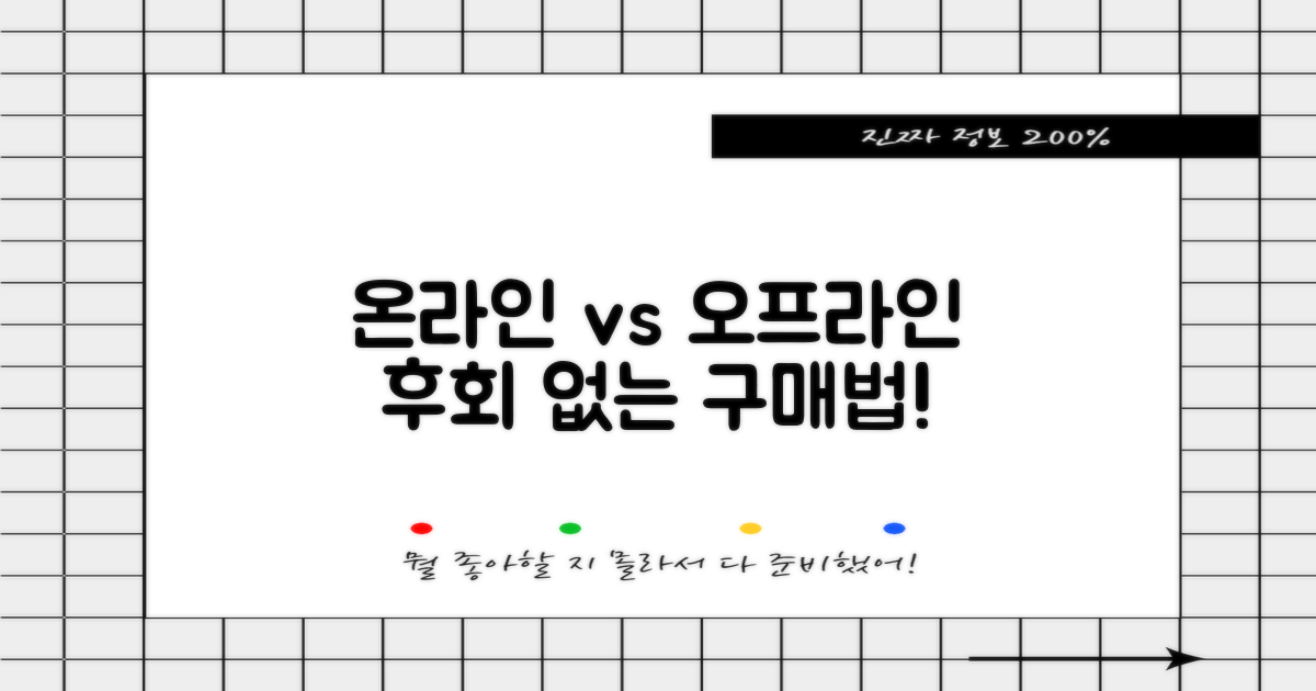 온라인 vs 오프라인 구매