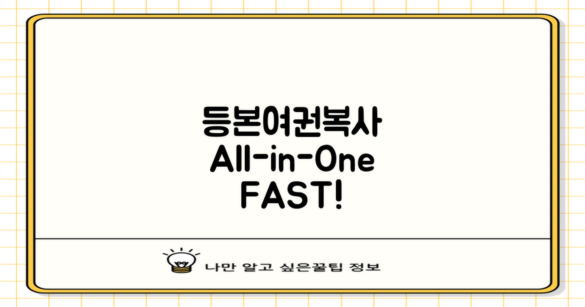 등본/여권/복사, 한 번에!