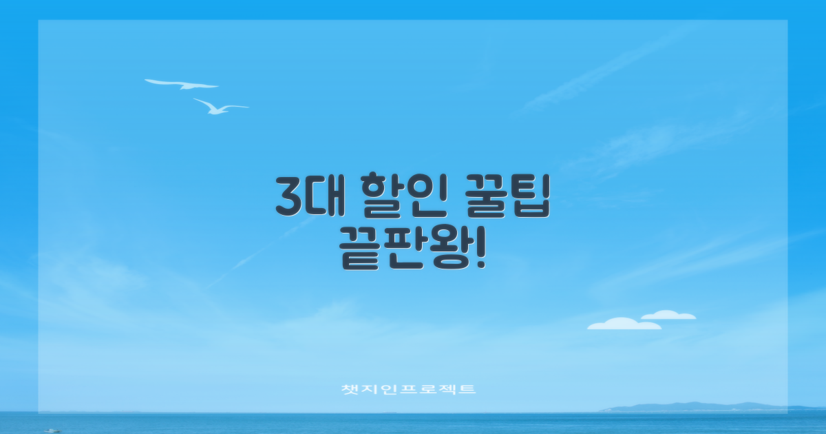 3대 할인 꿀팁 총정리