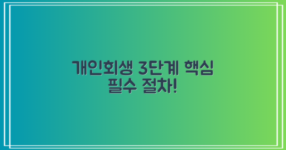 개인회생 3단계 필수 절차