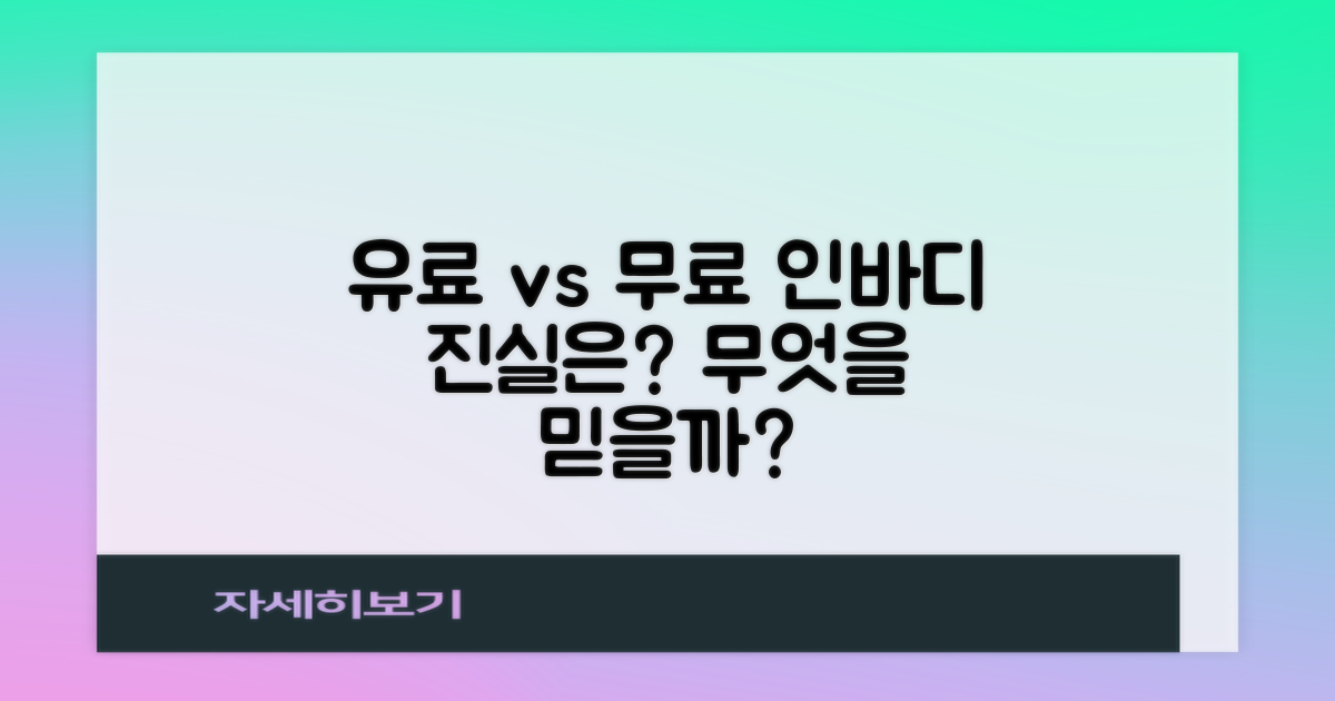 유료 검사 vs. 무료 인바디
