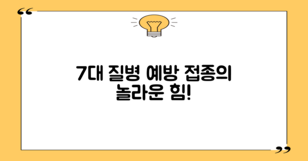 7대 질병 예방 접종의 힘!