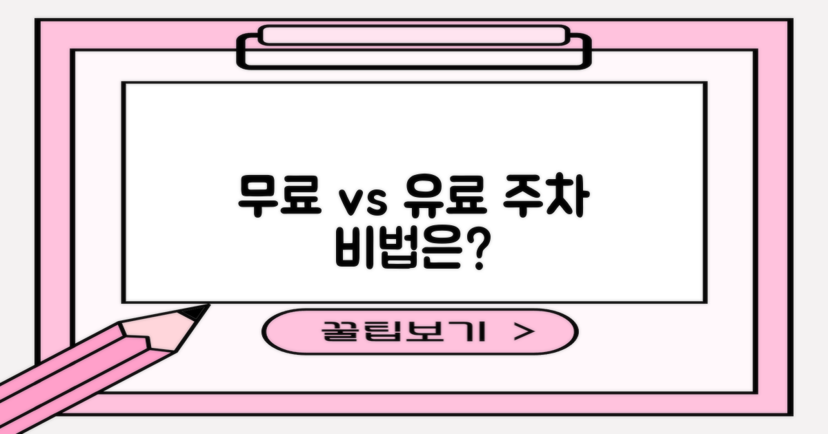 무료 vs 유료: 주차 전략