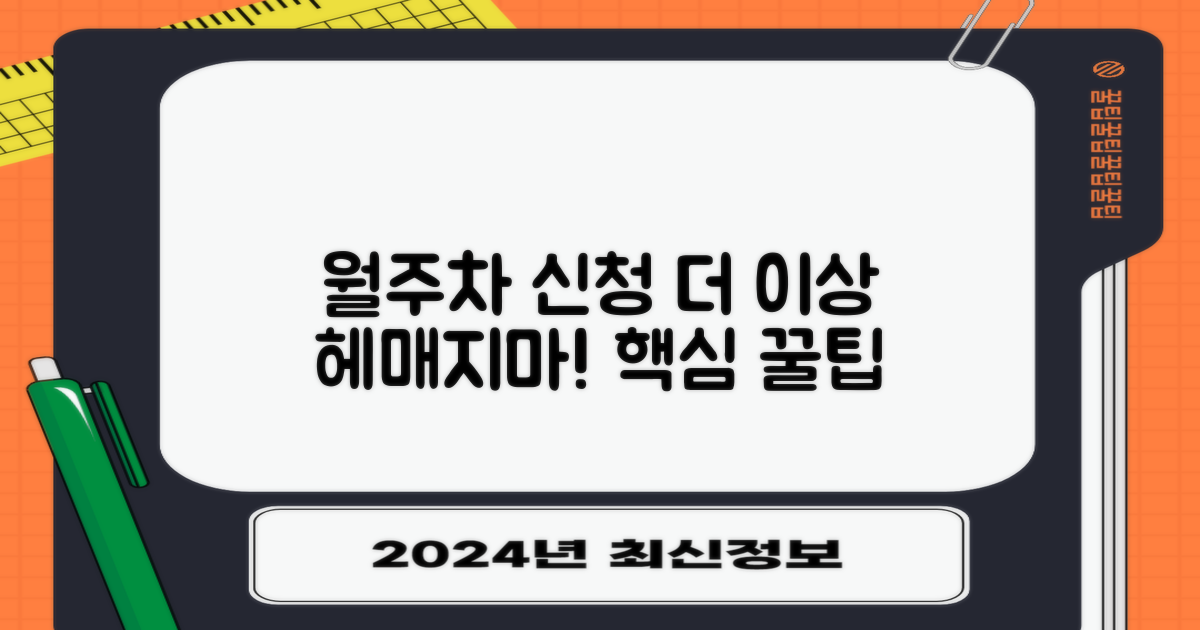 월주차 신청 방법과 이용 꿀팁
