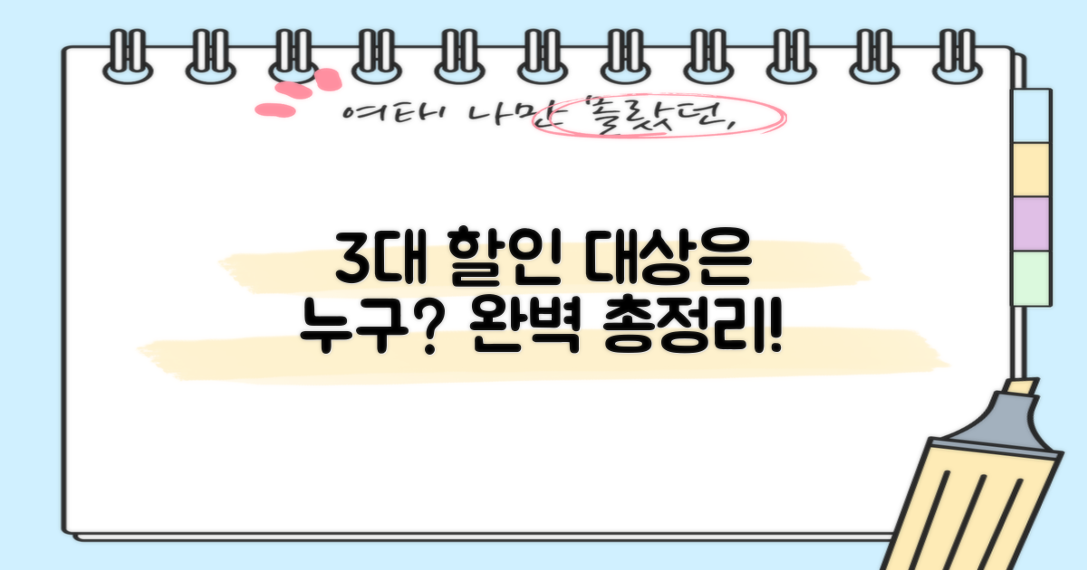 3대 할인 대상 총정리