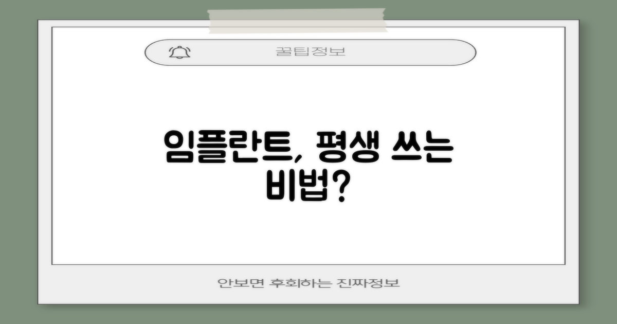 임플란트, 평생 갈 수 있을까?