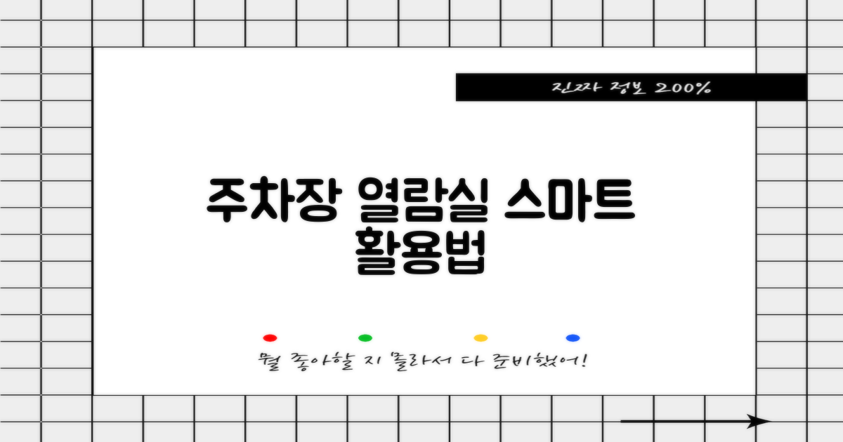 주차장과 열람실, 똑똑하게 이용하기