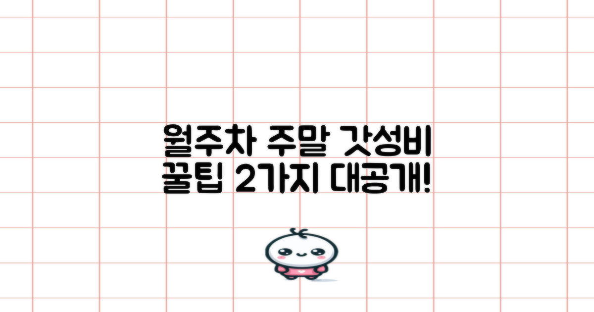 월주차, 주말 2가지 꿀팁