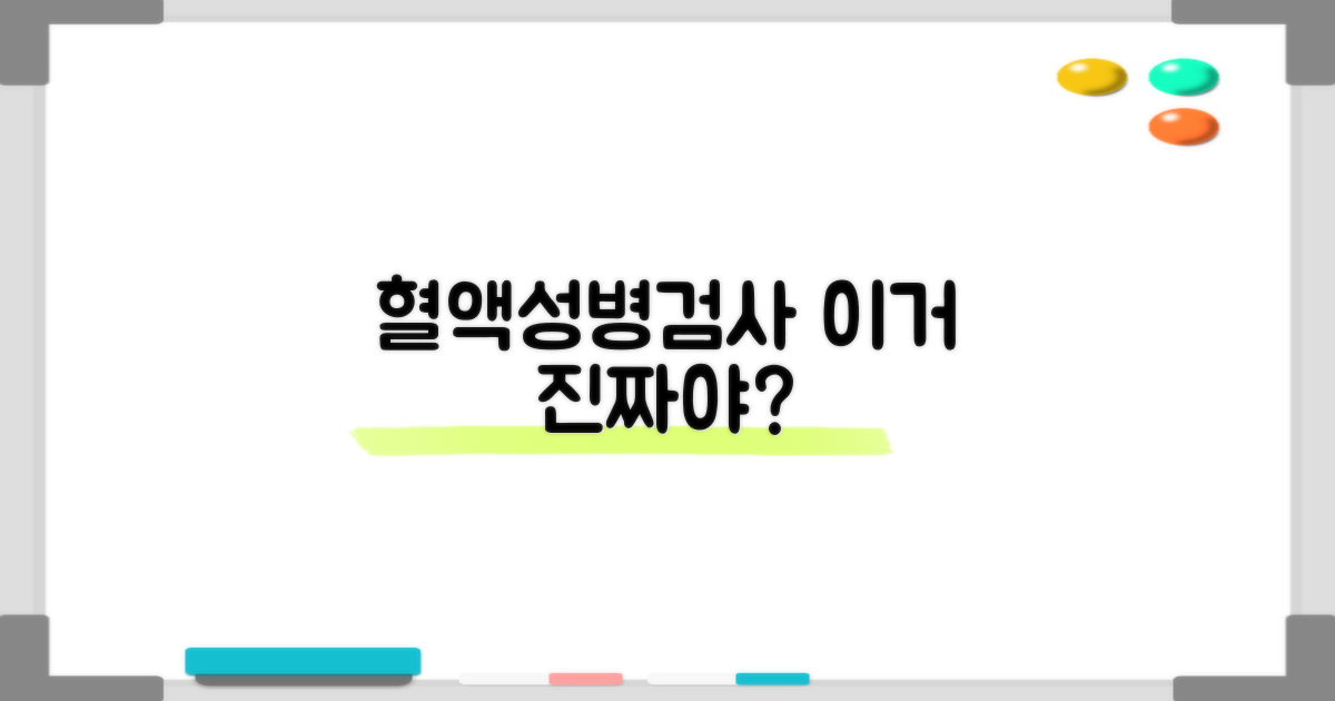 혈액·성병검사, 믿을 수 있을까?