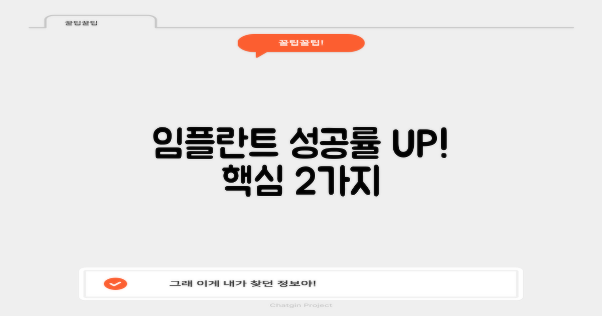 임플란트 성공률 높이는 2가지