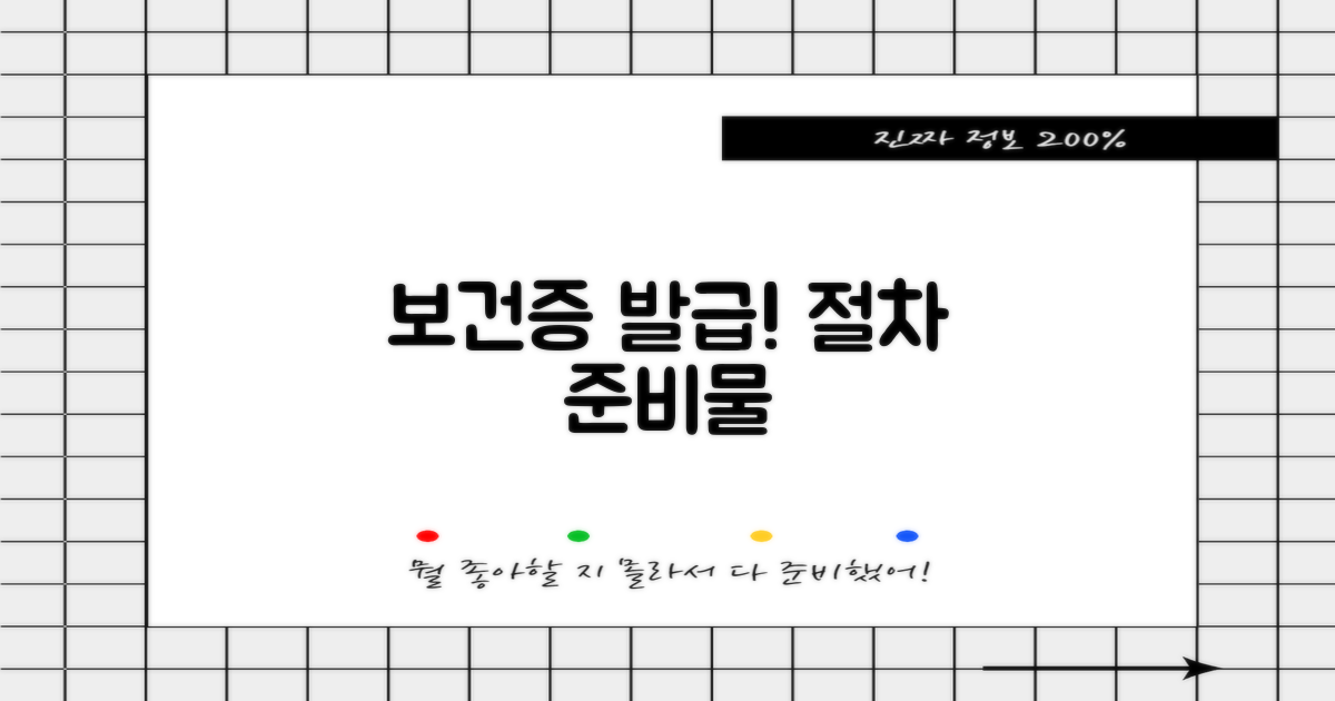 보건증 발급 절차와 준비물 (14자