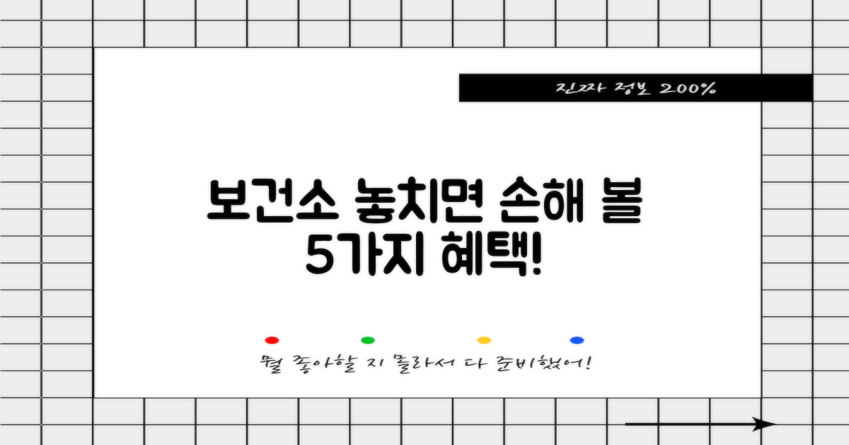 보건소 이용 5가지 핵심 이점