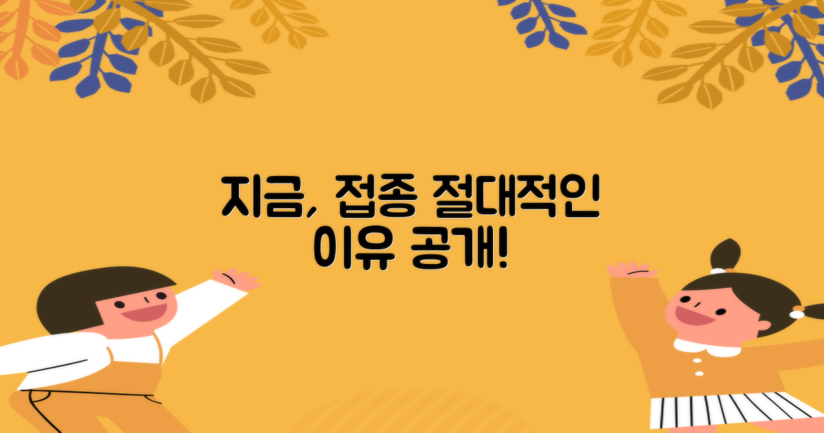 지금, 접종해야 하는 이유?