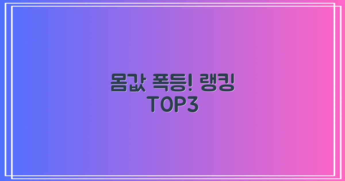 몸값 상승 랭킹 3인