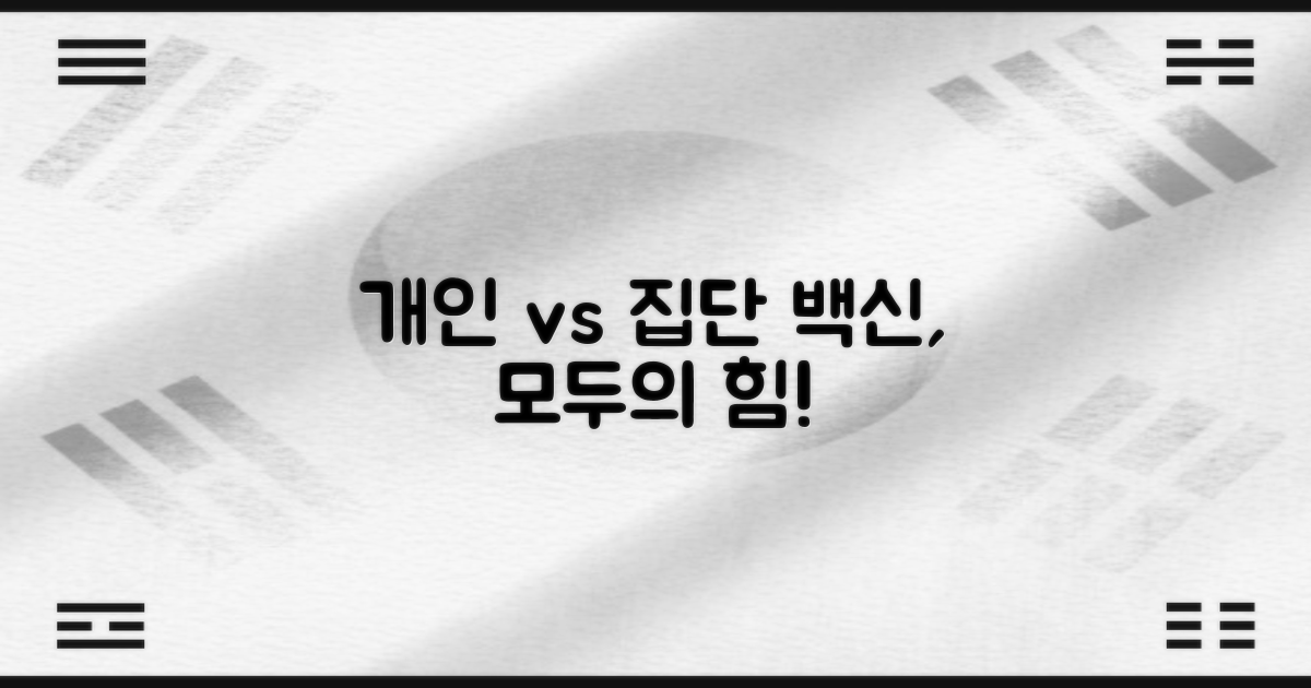 개인 vs 집단: 예방접종의 힘