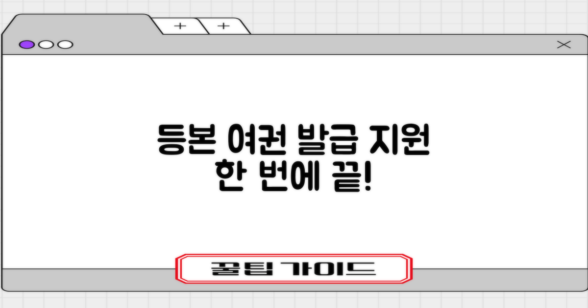 등본/여권 발급과 서류 지원