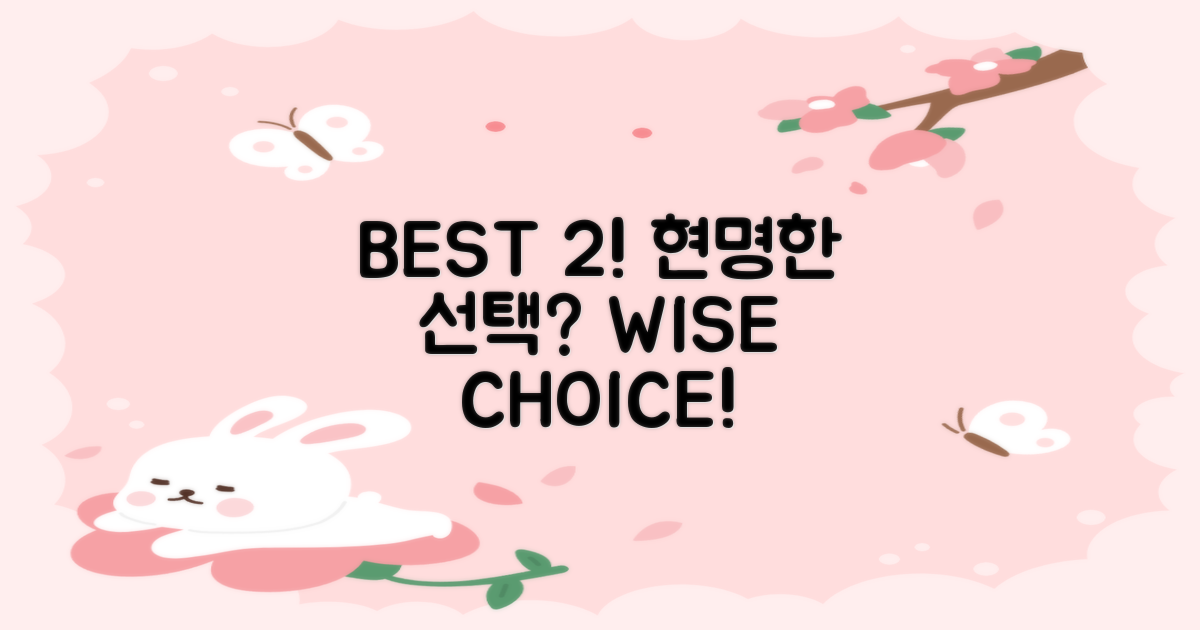 BEST 2! 당신의 현명한 선택을 하세요!