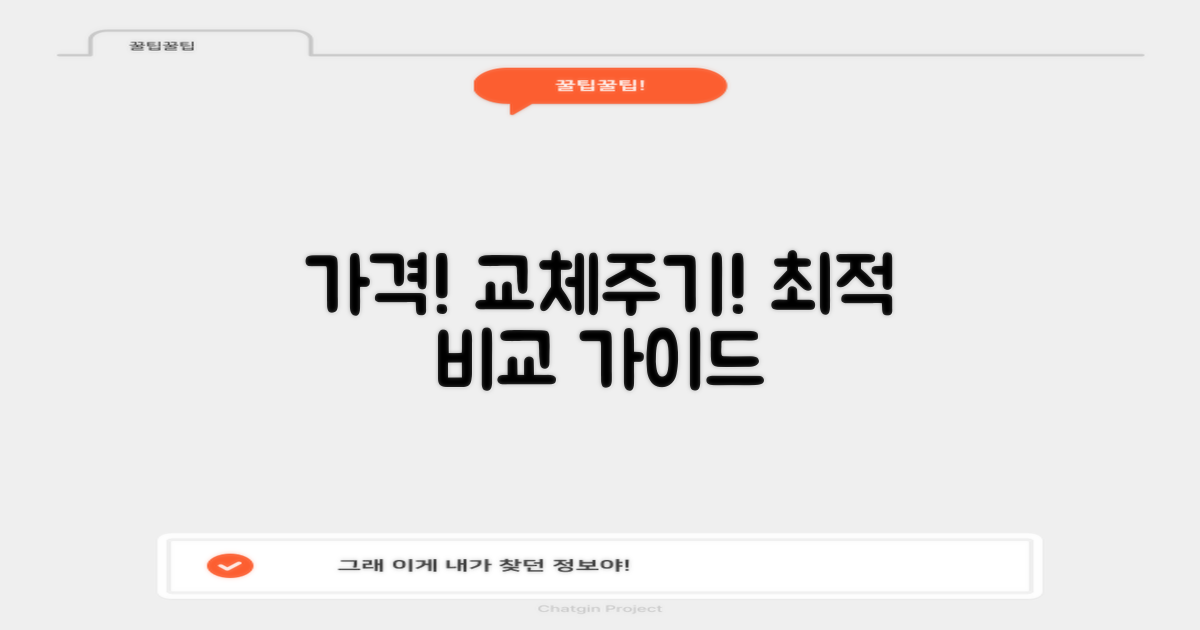 가격, 교체주기! 지금 바로 비교하세요!