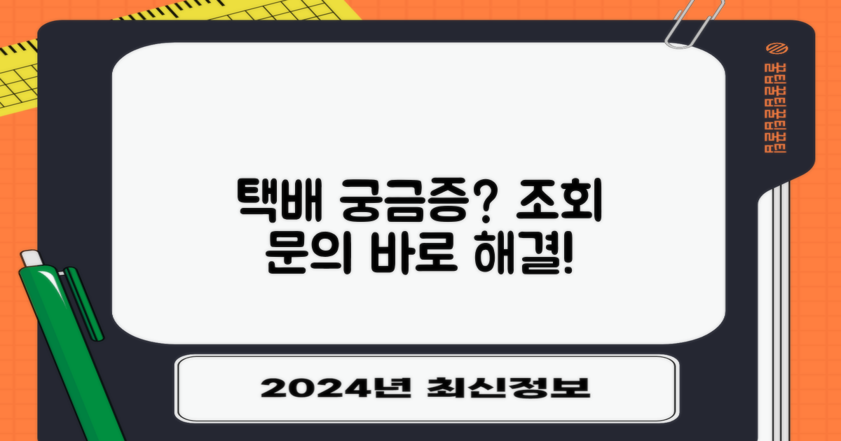 택배조회 및 전화 문의