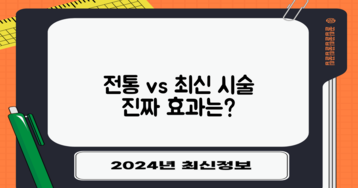 전통 vs 최신 시술법